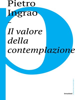 cover image of Il valore della contemplazione